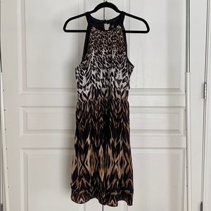 COPY - Saks Fifth Avenue Silk Leopard Print Halter Dress
